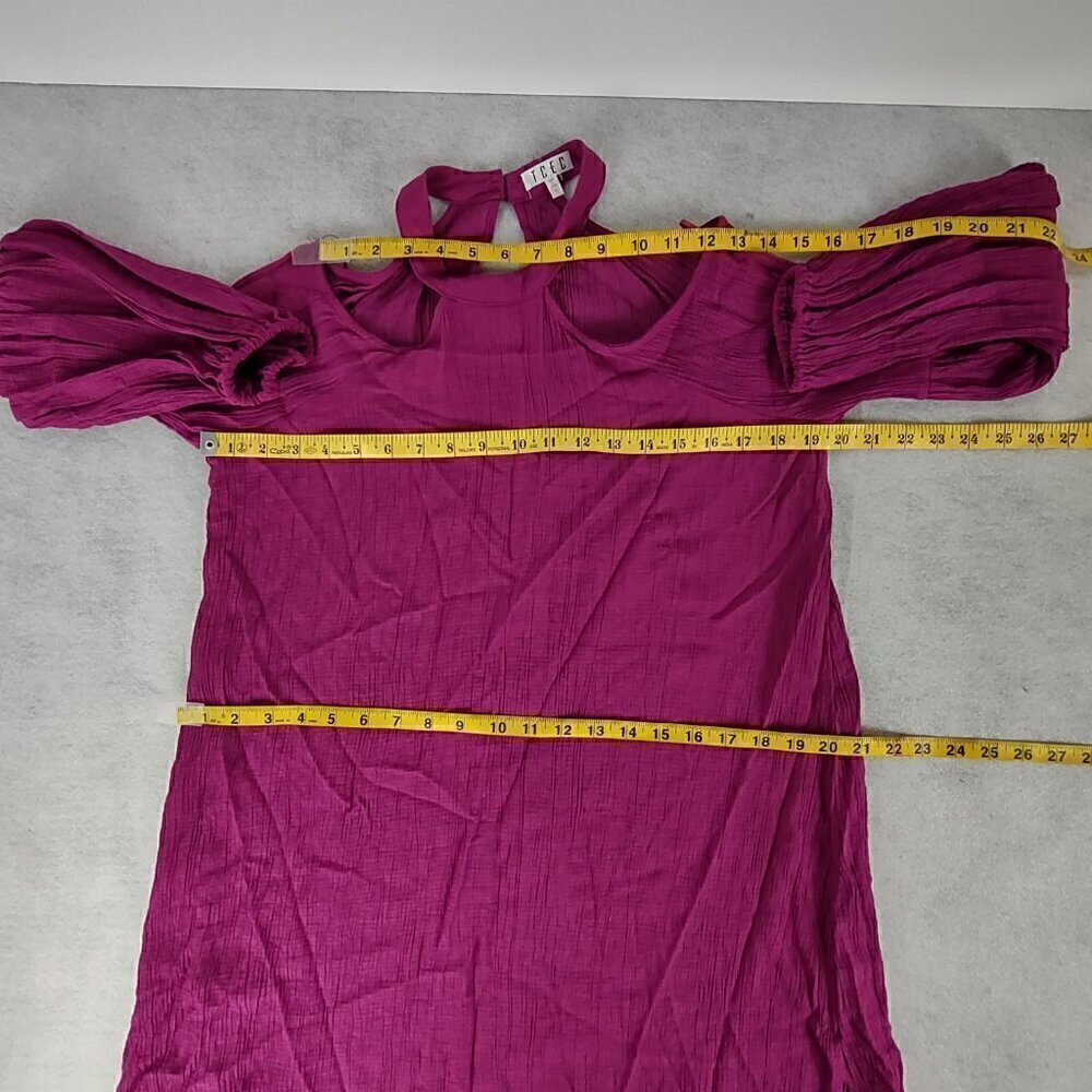 TCEC Women's Light Purple, Off The Shoulder Long Sleeve Midi Dress Size L - Picture 7 of 13